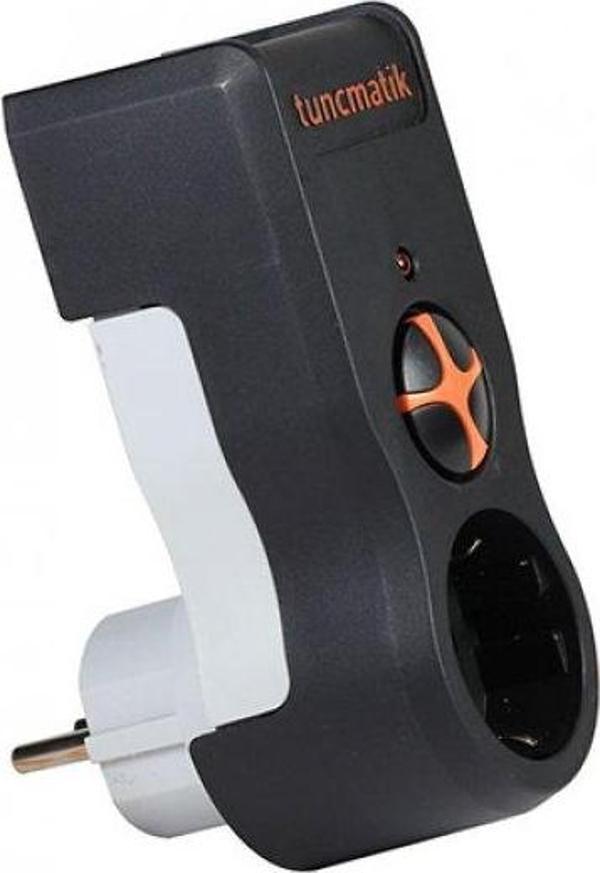 Tunçmatik TSK5079 1li Enerji Koruma Powersurge 1li Siyah priz 525 JOULE - Image 1