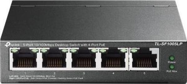 Tp-Link TL-SF1005LP 5 Port 4 Port Poe+ 10-100 Mbps 1 Port Uplink Switch Çelik Kasa - Image 1