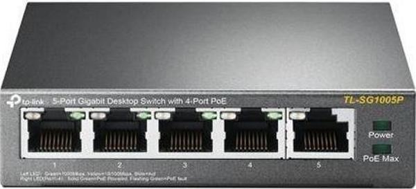 Tp-Link TL-SG1005P 5 Port 4 Port Poe+ 10-100-1000 Mbps Switch Çelik Kasa - Image 1