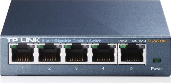 Tp-Link TL-SG105 5 Port 10-100-1000 Mbps Switch Çelik Kasa - Image 1