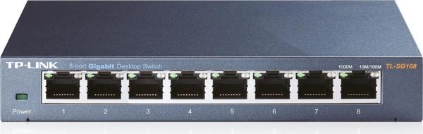Tp-Link TL-SG108 8 Port 10-100-1000 Mbps Switch Çelik Kasa - Image 1