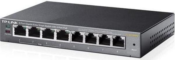 Tp-Link TL-SG108PE 8 Port 4 Port Poe+ 10-100-1000 Mbps  Easy Smart Switch Çelik Kasa - Image 1