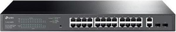 Tp-Link TL-SG1428PE 24 Port 10-100-1000 Poe+ Switch 2 Port SFP Çelik Kasa Rack Mount - Image 1