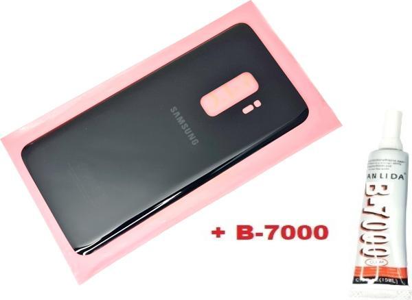 Tkgz Samsung Galaxy S9 PLUS Arka Pil Batarya Kapağı (CAM+B-7000) SİYAH - Image 1