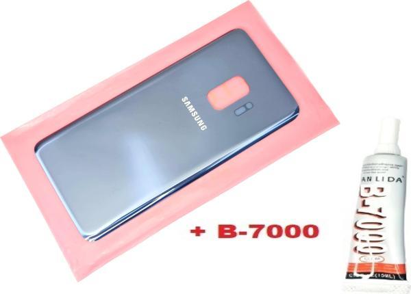Tkgz Samsung Galaxy S9 Arka Pil Batarya Kapağı (CAM+B-7000) MAVİ - Image 1