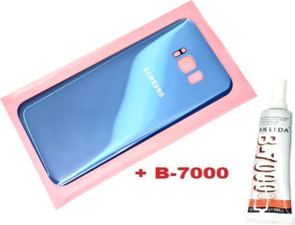 Tkgz Samsung Galaxy S8 PLUS Arka Pil Batarya Kapağı (CAM+B-7000) MAVİ - Image 1