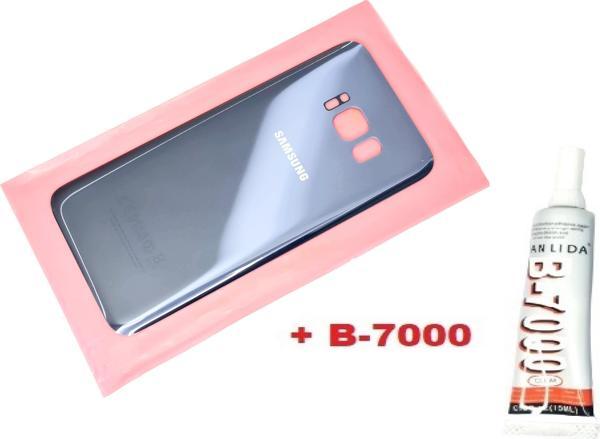 Tkgz Samsung Galaxy S8 Arka Pil Batarya Kapağı (CAM+B-7000) MAVİ - Image 1