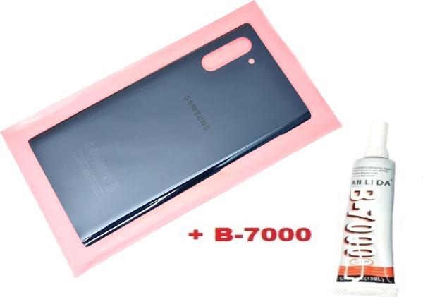 Tkgz Samsung Galaxy NOTE 10 Arka Pil Batarya Kapağı (CAM+B-7000) SİYAH - Image 1