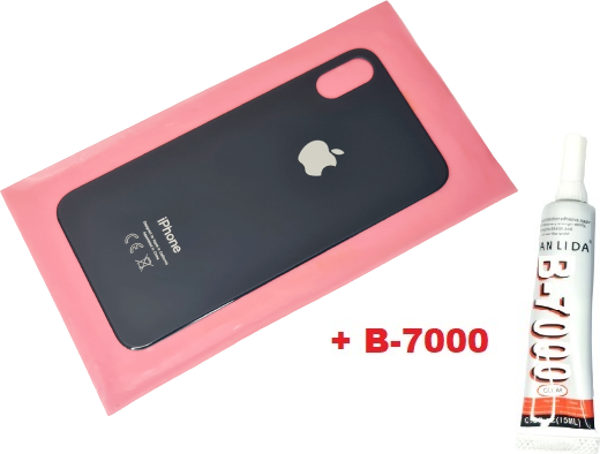 Tkgz İphone X Arka Pil Batarya Kapağı (CAM+B-7000) SİYAH - Image 1