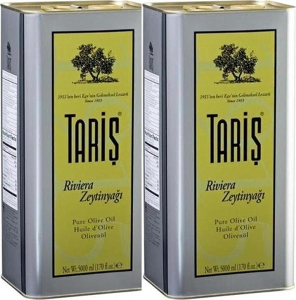 Tariş Zeytinyağı Riviera 5 Ltx2 Adet : 10 Litre - Image 1
