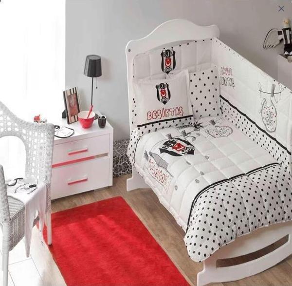 Taç Beşiktaş Fanatik Baby Pamuk Lisanslı Uyku Seti - Image 1