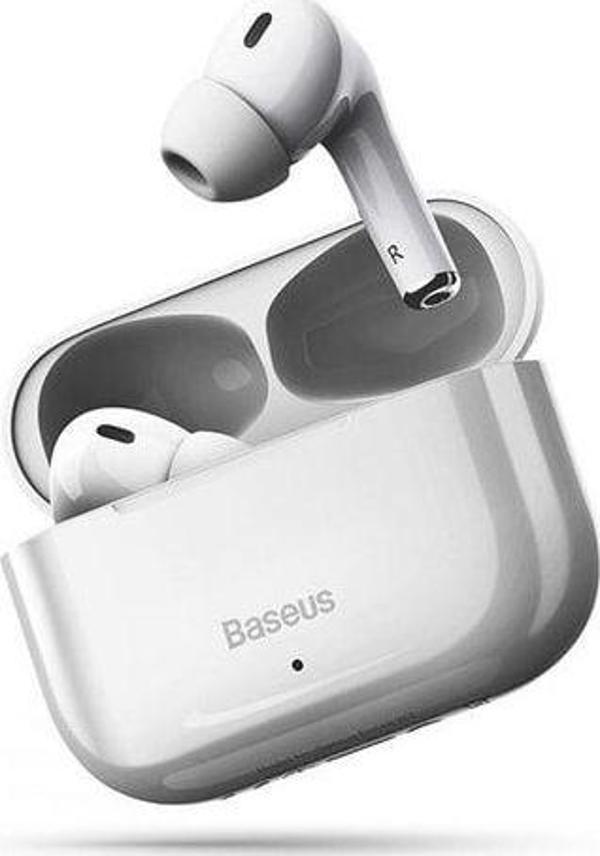 Baseus True Wireless W3 Bluetooth Kulaklık Kulakiçi Ses Kontrolü Su Geçirmez Beyaz - Image 1