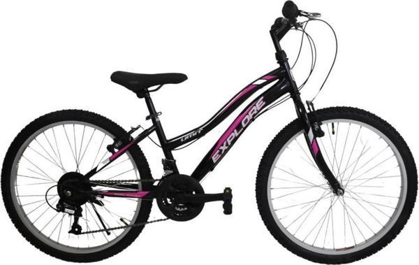 Ümit Explorer 26 Jant V Fren 21 Vites Dağ Bisikleti Siyah-Pembe - Image 1