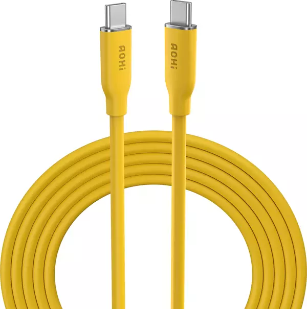 Aohi Silky USB-C to USB-C 1m PD 3.1 480Mbps 140W Süper Hızlı Şarj/Data Kablosu - Image 1