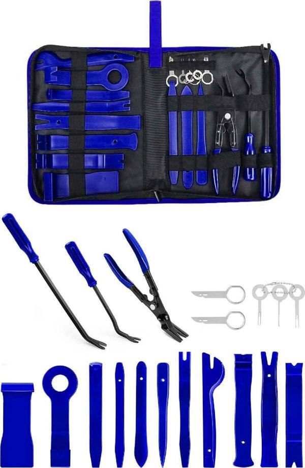 Çantalı Oto Teyp Trim Sökme Aparatı 19 Parça Radyo Döşeme - Image 1