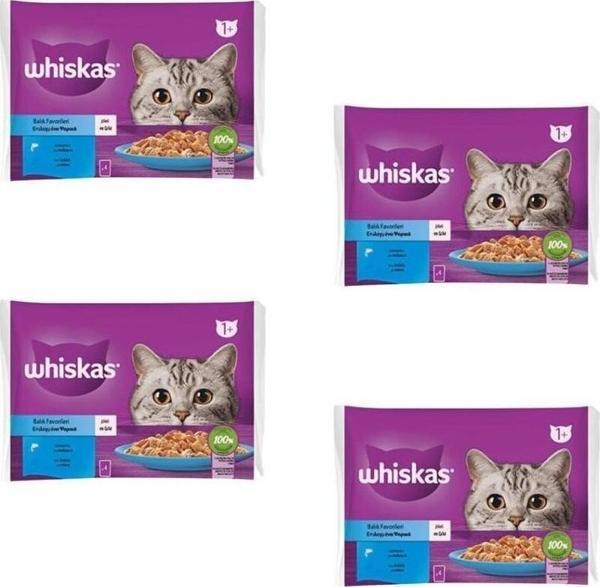 Balık Favorileri Jöleli Kedi Yaş Maması 4X85 gr x 4 Adet - Image 1