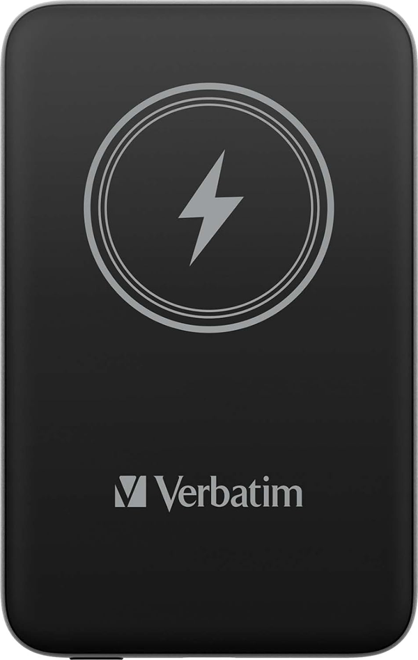Verbatim Manyetik Power Bank 10000 mAh, Kablosuz Şarj Cihazı 15 W, USB-C ile 20 W PD  - Image 1