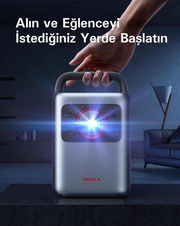 Anker Nebula Cosmos Laser Akıllı 4k Projeksiyon Cihazı Android Tv Box Hoparlör - D2350 - Image 1