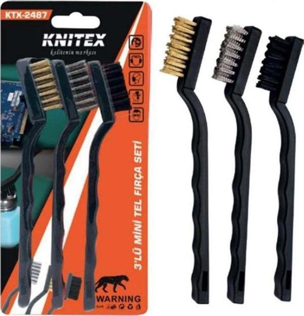 **(3ADET)** Knıtex Ktx-2487 3 Lü Mini Tel Fırça| New Year - Image 1