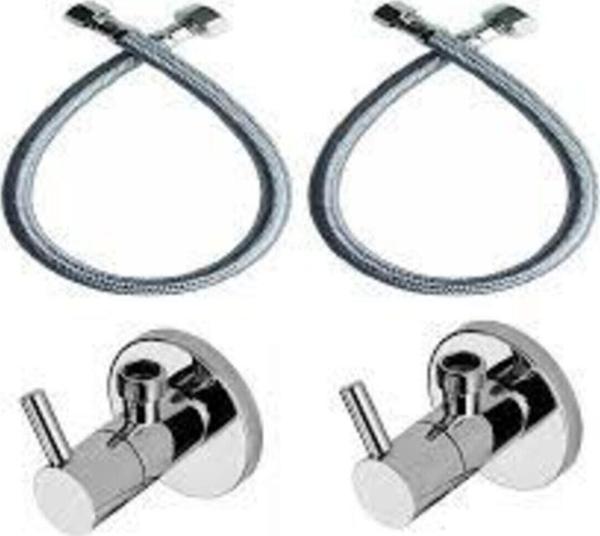 2 Adet Aç Kapa Taharet Musluğu Ve 2 Adet 50 Cm Flex Hortum - Image 1