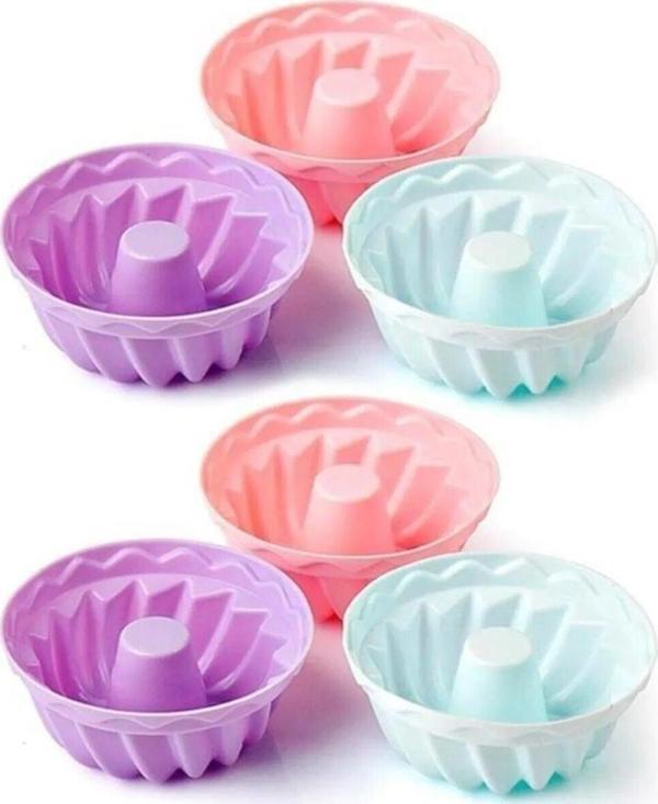 Renkli 6lı Slikon Kek Ve Muffin Kabı - Image 1