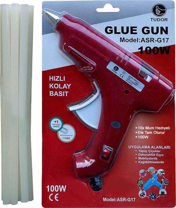 Sıcak Silikon Tabancası 100 Watt 10 Adet 11 mm Mum Silikon - Image 1