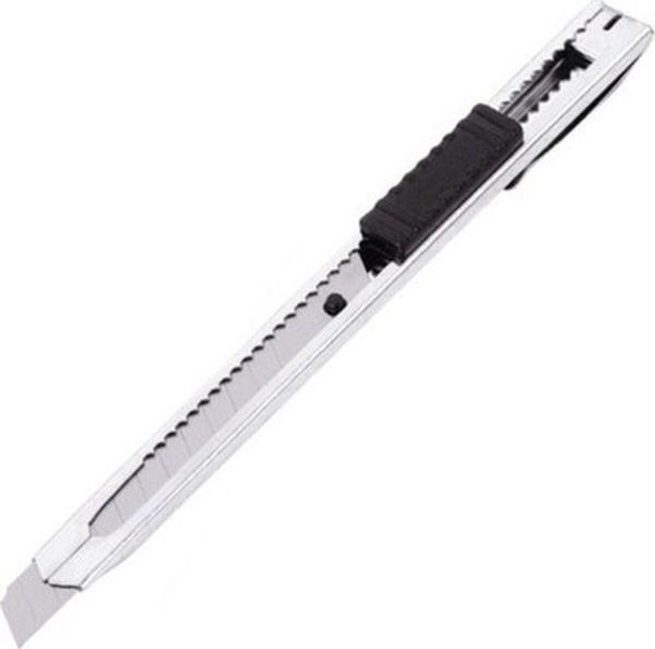 WUVERA Ince Metal Gövdeli Maket Bıçağı / Falçata Küçük Boy - Cep Tipi Mini İnce Maket Bıçağı 9mm - Image 1