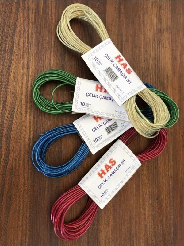 Çelik Çamaşır Ipi 10 Metre. - Image 1
