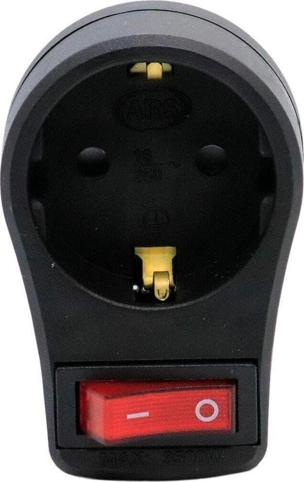 WUVERA Tekli Akım Korumalı Ve Çocuk Korumalı Anahtarlı Priz - Image 1
