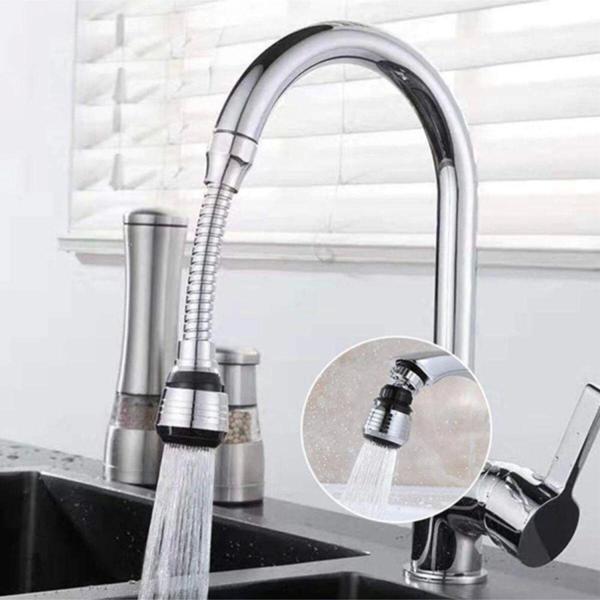 WUVERA Turbo Flex Spiral Musluk Başlığı 2 Aşamalı Plastik Esnek Musluk Başlığı - Image 1
