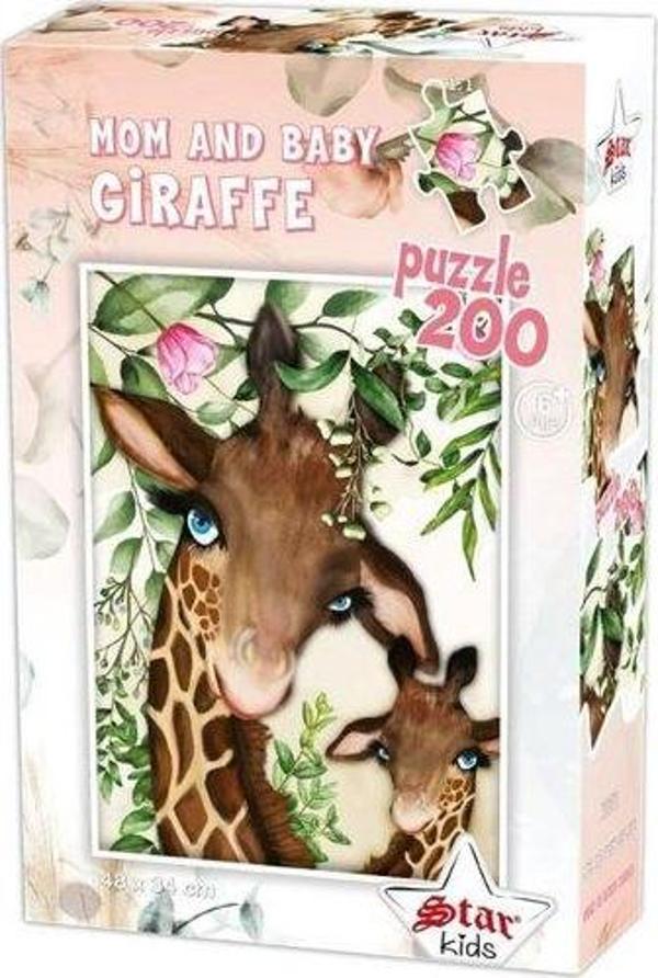 Star Anne Ve Bebek Zürafa, 200 Parça Puzzle - Image 1