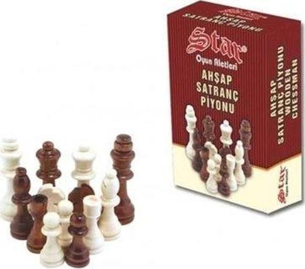 Star Satranç Piyonu Ahşap  No 5 - Image 1