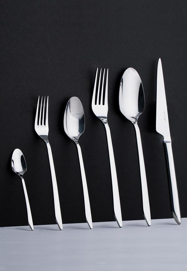 Acar Stella 12 Kişilik 72 Parça Çatal Kaşık Bıçak Takımı Silver - Image 1