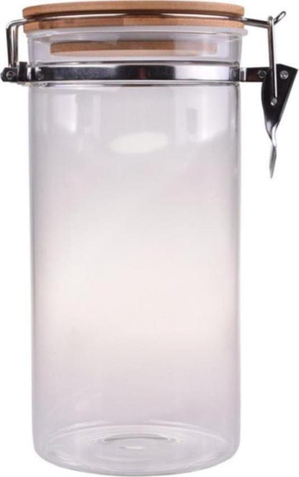 Bambum Mada Kilitli Cam Saklama Kabı 1300ml 20Cm B0794  - Image 1