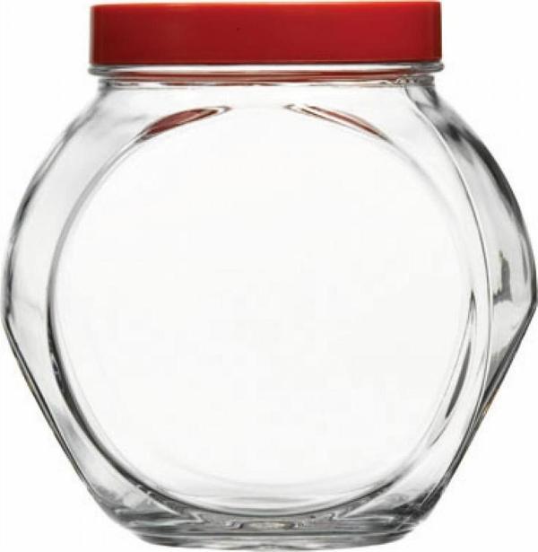 Paşabahçe Kapaklı Kavanoz Kırmızı 80002 - Image 1
