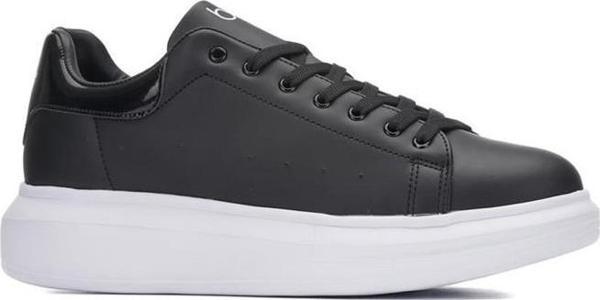 Best Of 150-24 Deri Trend Sneaker Kadın Ayakkabı Siyah Beyaz 36-40 - Image 1