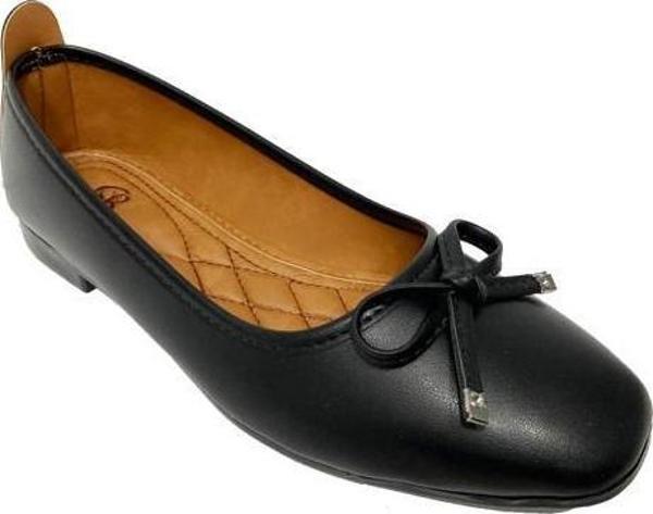 Bienn 5603 Deri Trend Fashıon Kadın Babet - Image 1