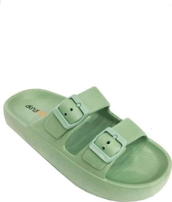 Akınal E282-24 Ortopedik Suya Dayanıklı Kadın Terlik 36-40 Pastel Yeşil - Image 1