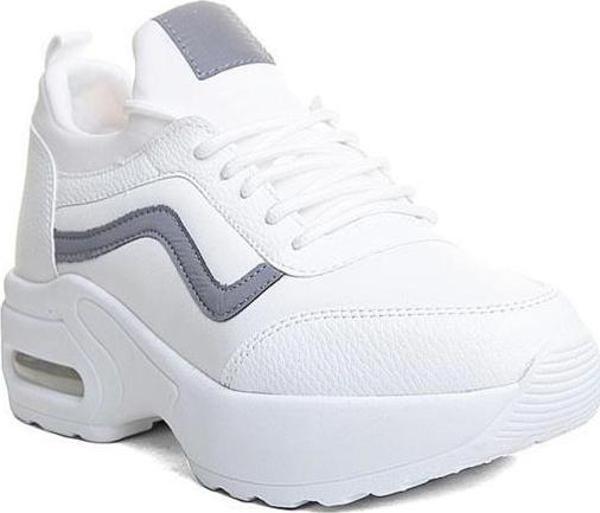 Flet 121-24 Deri Fashion Anatomik Kadın Sneaker - Image 1