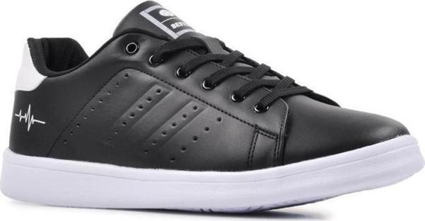 Best Of 041-24 Deri Kadın Sneaker Siyah - Beyaz 36-40 - Image 1
