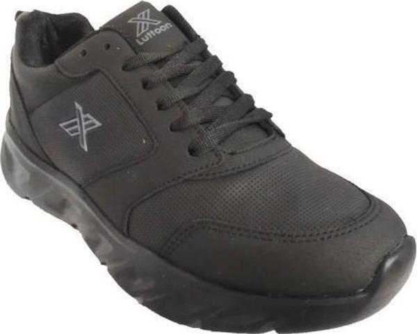Luttoon 4154-24 Deri Anatomik Hafıza Taban Kadın Sneaker Siyah Füme - Image 1