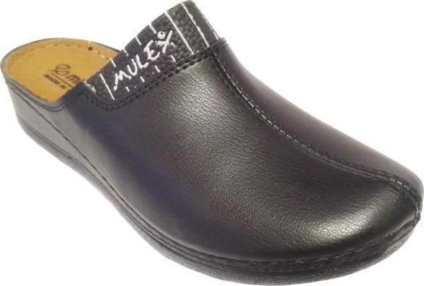 Mulex 2560-24 Deri Anatomik Sabo Kadın Terlik - Image 1