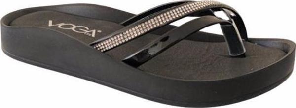 Voga 1500-135 Parlak Deri Anatomik Fashion Parmak Arası Kadın Terlik - Image 1