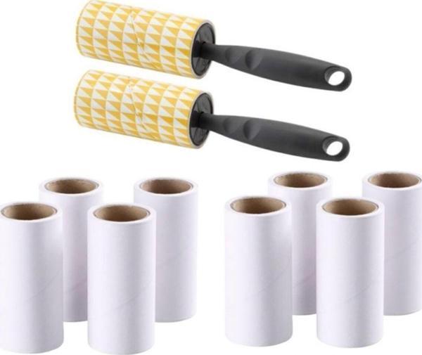 IKEA Bastis Kedi Köpek Tüy Ip Kıl Toplayıcı 2 Tüy Toplama Rulosu + 8 Adet Yedek Kartuş 2+8 - Image 1
