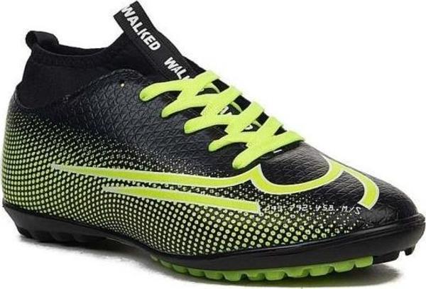 Walked 437-24 Çoraplı Futbol Halı Saha Kramponu Siyah Sarı 40-44 - Image 1