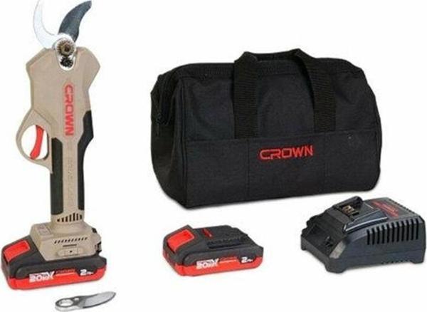 CROWN AKÜLÜ DAL BUDAMA MAKASI 20V-2AH CT29001HX-2 TB - Image 1