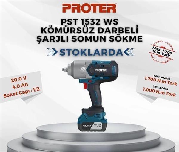 PROTER PST 1532 WS DARBELİ ŞARJLI SOMUN SÖKME - Image 1