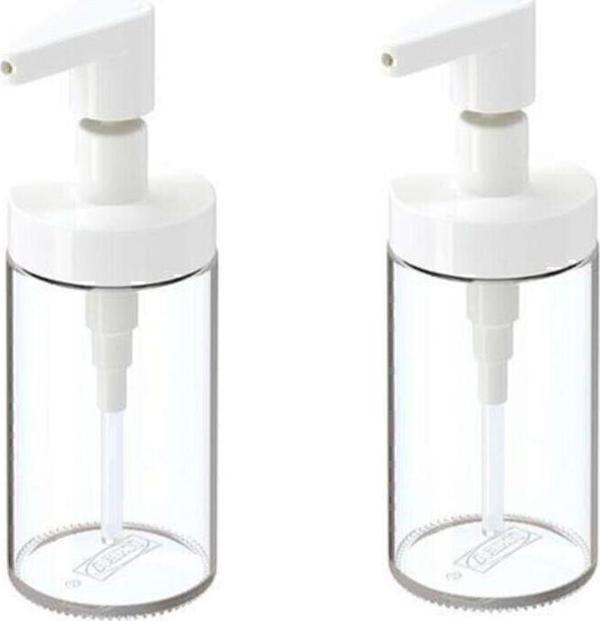 IKEA Tackan Sıvı Sabunluk Cam - Beyaz Kapaklı X 2 Adet - Image 1
