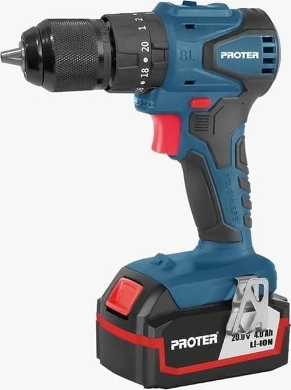 PROTER PST 544 BL DARBELİ 10 MM ŞARJLI MATKAP KÖMÜRSÜZ - Image 1