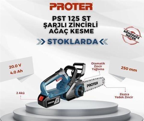 PROTER PST125 ST ŞARJLI ZİNCİRLİ DAL KESME - Image 1
